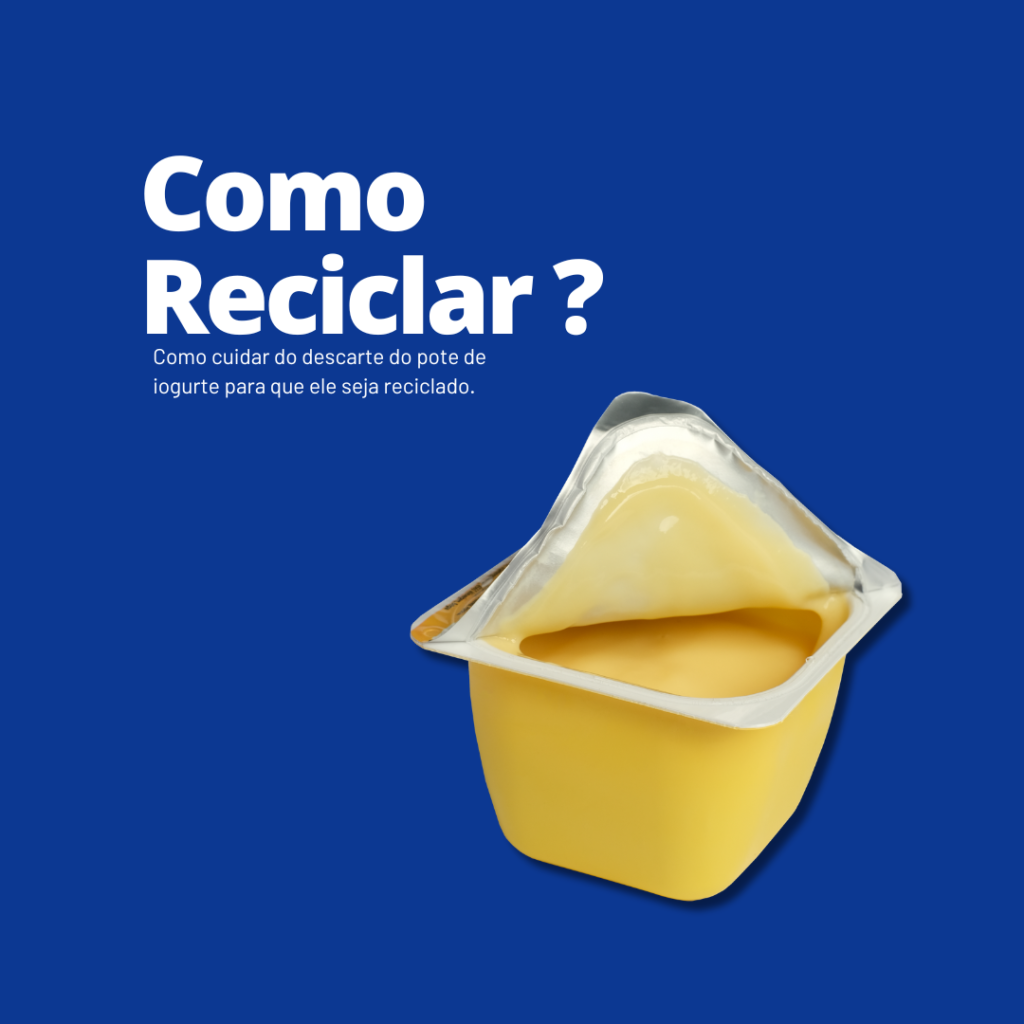 Como reciclar potes de iogurte