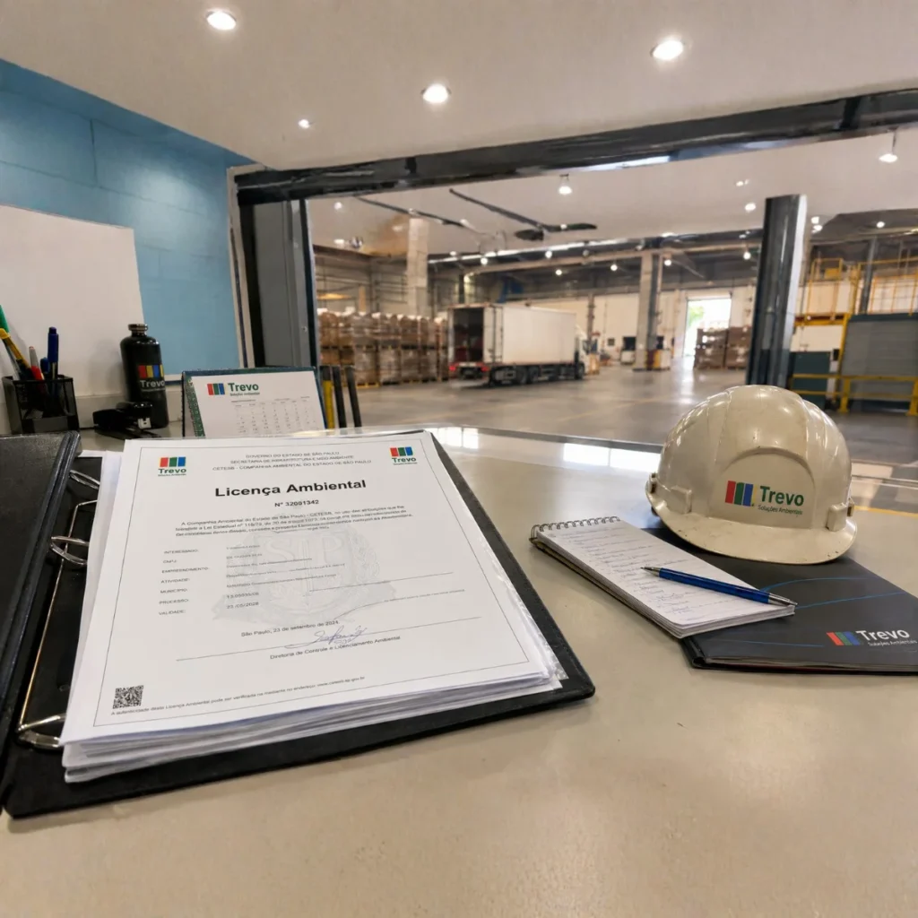 Documentação para vender resíduo plástico: licença ambiental e registros do fornecedor