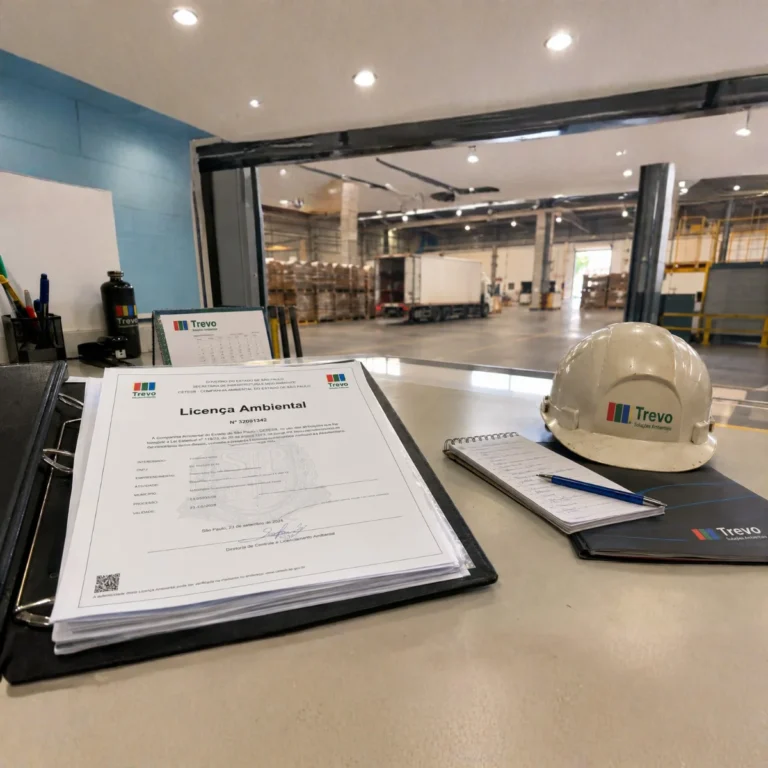 Documentação para vender resíduo plástico: licença ambiental e registros do fornecedor
